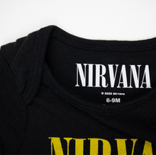 Load image into Gallery viewer, Electric Cow - official Nirvana baby grow
